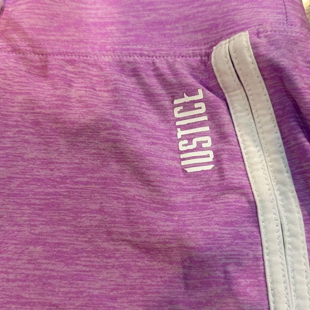 Justice kids Lavender Athletic Shorts